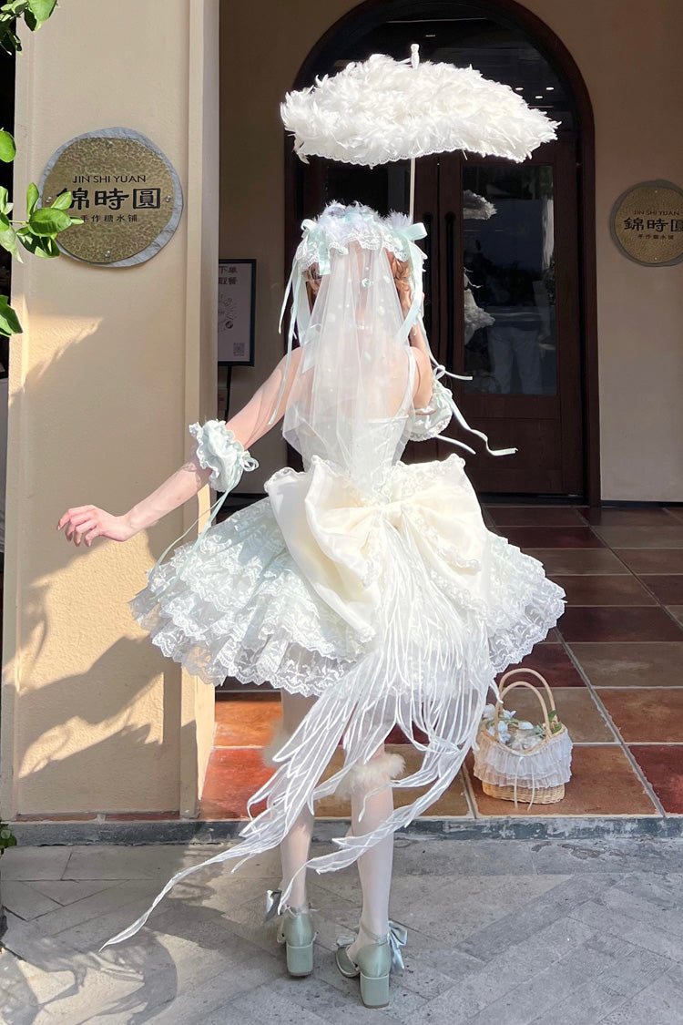 Sweet Lolita Dress - Mint Green Angel Sweetheart, Green, Layered, Ballet-Inspired Style - additional product view 8