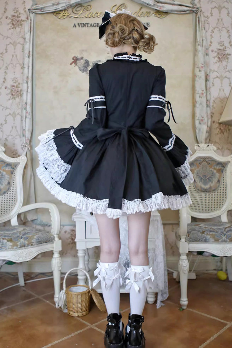 Sweet Lolita Dress - Miss Rella, 9 Colors, Detachable Detail, Layered, Lace-Up - additional product view 6