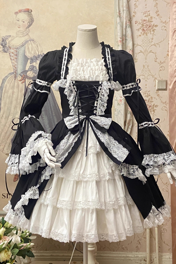 Sweet Lolita Dress - Miss Rella, 9 Colors, Detachable Detail, Layered, Lace-Up - main product image