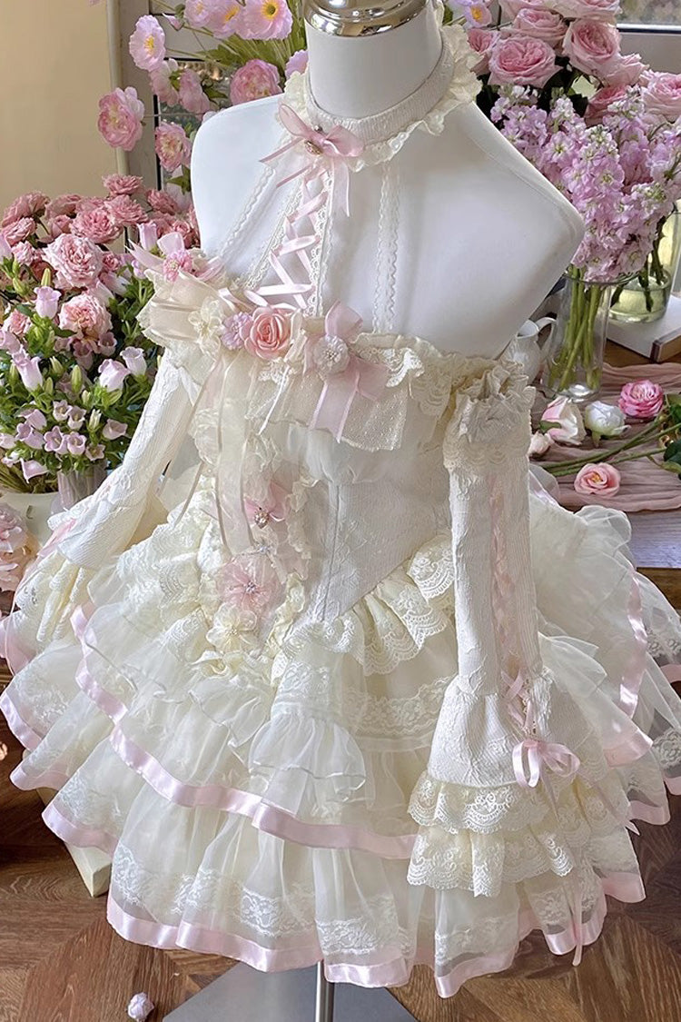 Sweet Lolita Dress - Multi-color Ballet Of Flora, Multi-Color, Lace Trim, Ruffled - additional product view 5