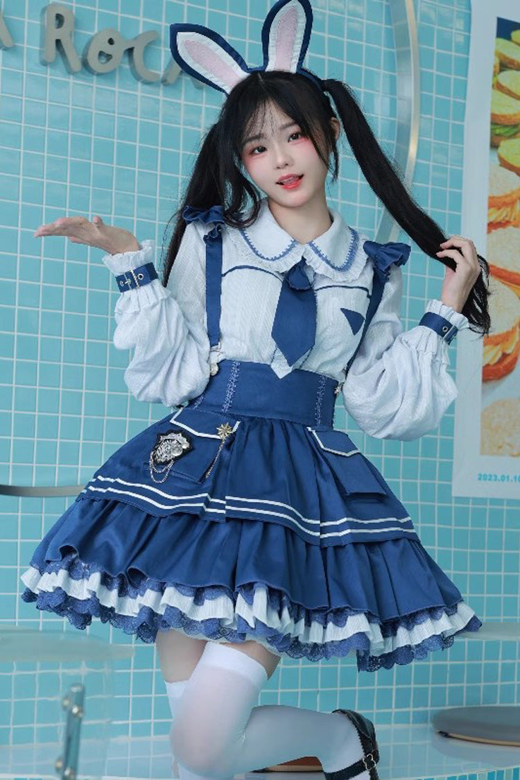 Sweet Lolita Dress - Officer Rabbit Multi-layer, 4 Colors, Ruffled - additional product view 5