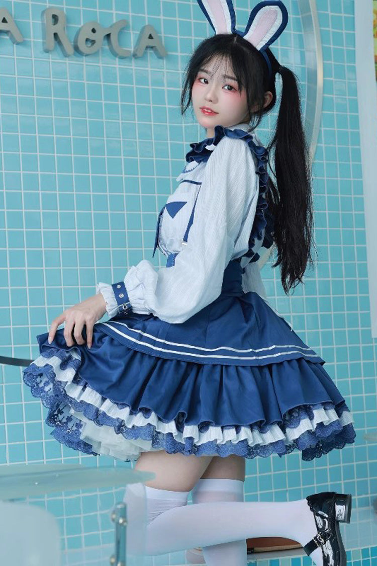 Sweet Lolita Dress - Officer Rabbit Multi-layer, 4 Colors, Ruffled - additional product view 7