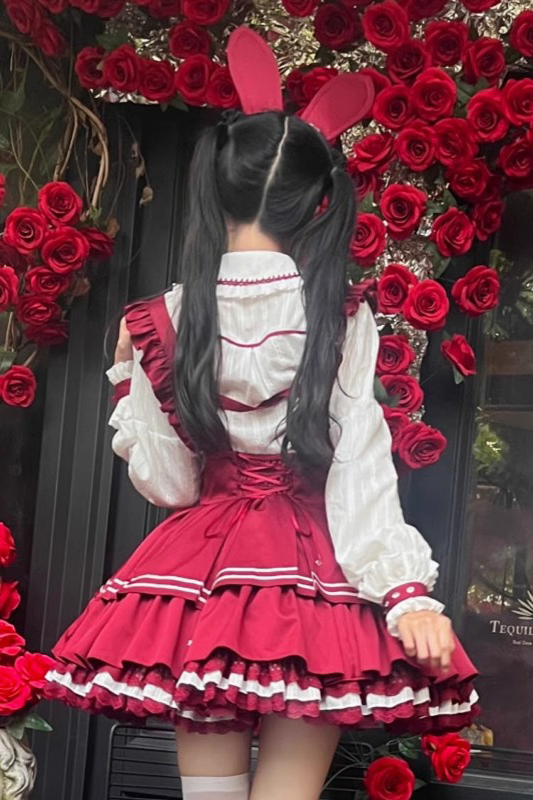 Sweet Lolita Dress - Officer Rabbit Multi-layer, 4 Colors, Ruffled - additional product view 11
