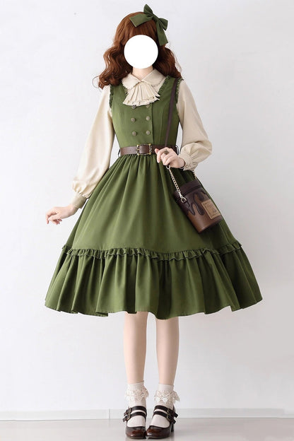 Sweet Lolita Dress - Small Estate, 3 Colors, Ruffled, Classic Style - main product image