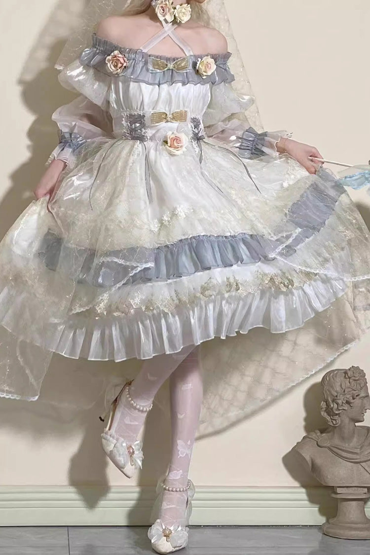 Sweet Lolita Dress - Spring Of Boliya, 2 Colors, Bow Detail, Lace Trim, Ruffled - additional product view 8