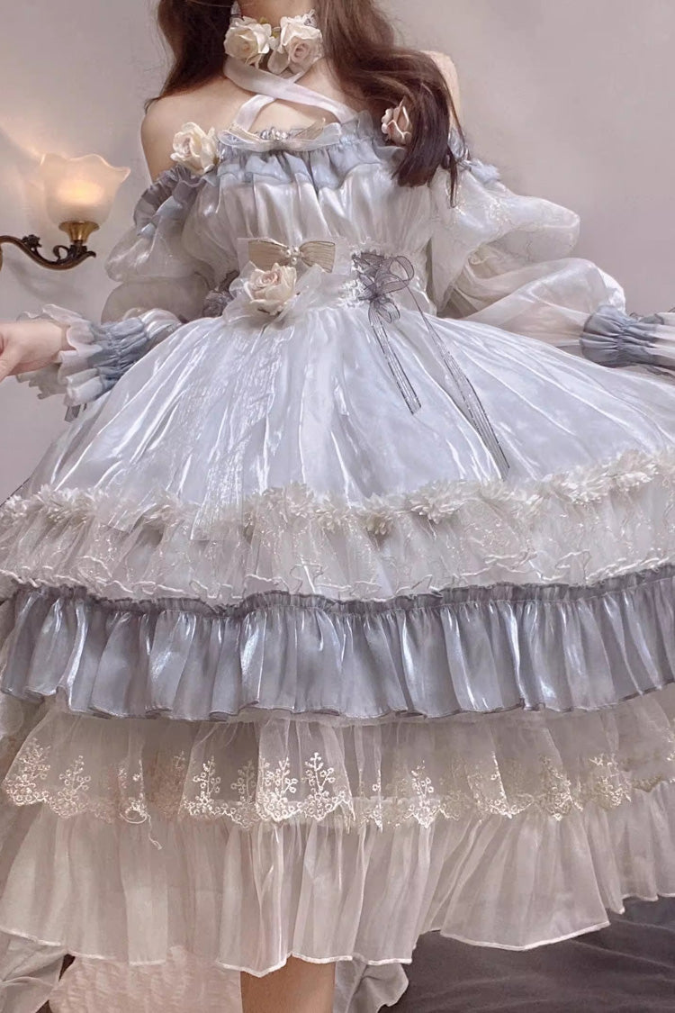 Sweet Lolita Dress - Spring Of Boliya, 2 Colors, Bow Detail, Lace Trim, Ruffled - additional product view 9