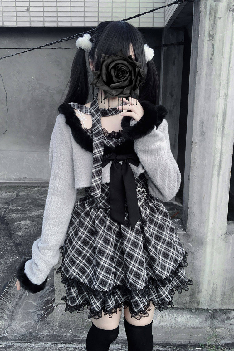 Sweet Lolita Dress - Stardust Oath, 2 Colors, Printed, Long Sleeves, Lace Trim - additional product view 5