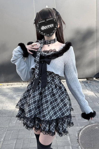 Sweet Lolita Dress - Stardust Oath, 2 Colors, Printed, Long Sleeves, Lace Trim - additional product view 6