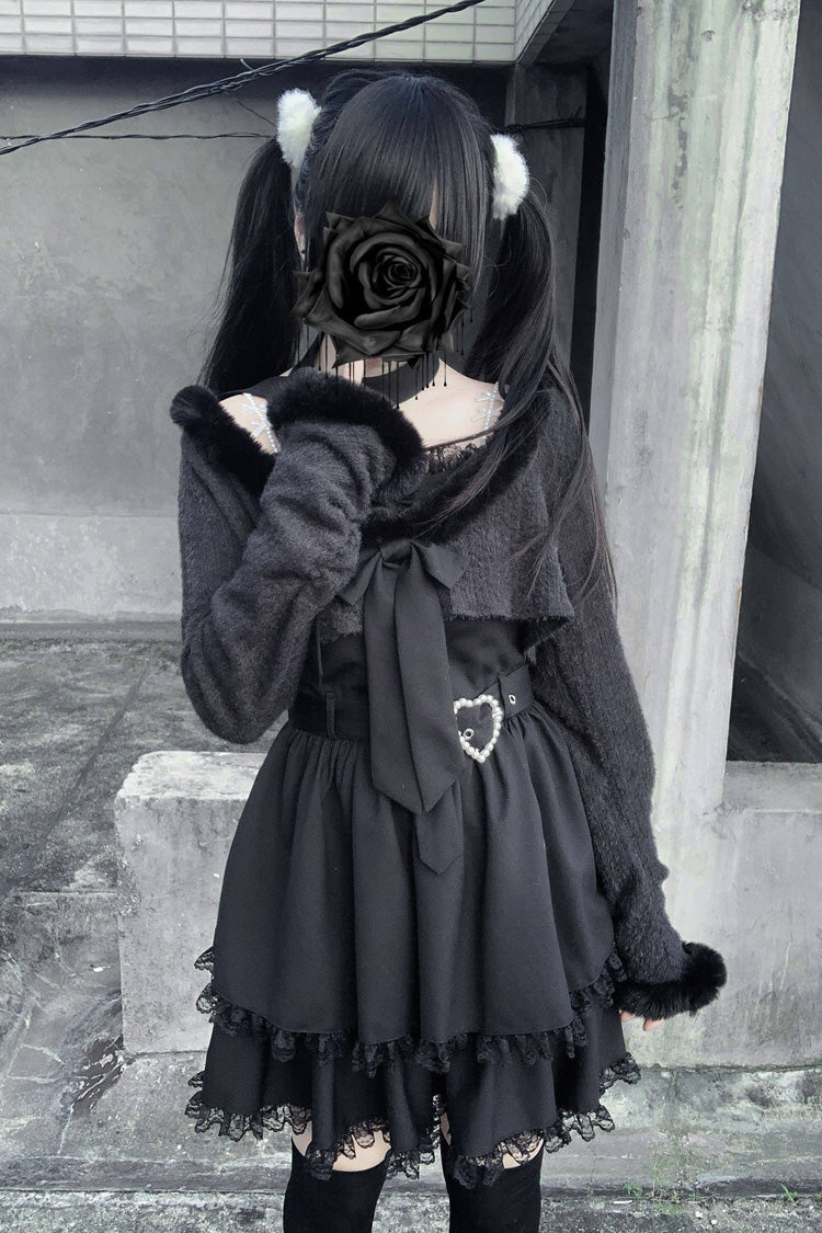 Sweet Lolita Dress - Stardust Oath, 2 Colors, Printed, Long Sleeves, Lace Trim - additional product view 13