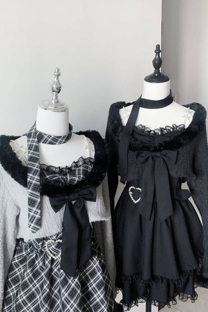 Sweet Lolita Dress - Stardust Oath, 2 Colors, Printed, Long Sleeves, Lace Trim - additional product view 16