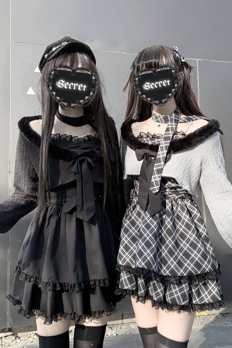 Sweet Lolita Dress - Stardust Oath, 2 Colors, Printed, Long Sleeves, Lace Trim - main product image