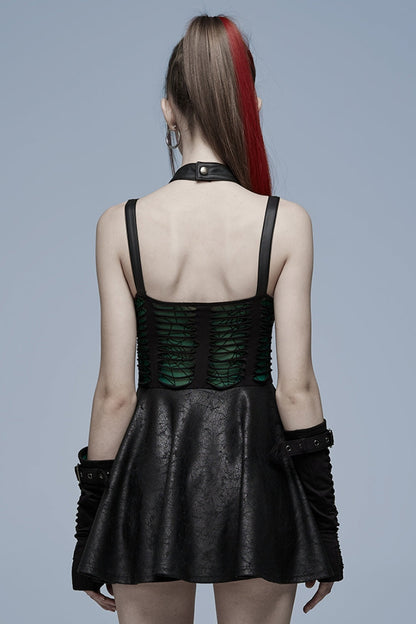 Sweet Lolita Dress - Stitching Spider Web Ripped, 3 Colors, Women's Style, Gothic Style - additional product view 11