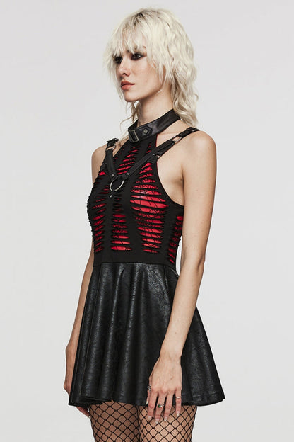 Sweet Lolita Dress - Stitching Spider Web Ripped, 3 Colors, Women's Style, Gothic Style - additional product view 18