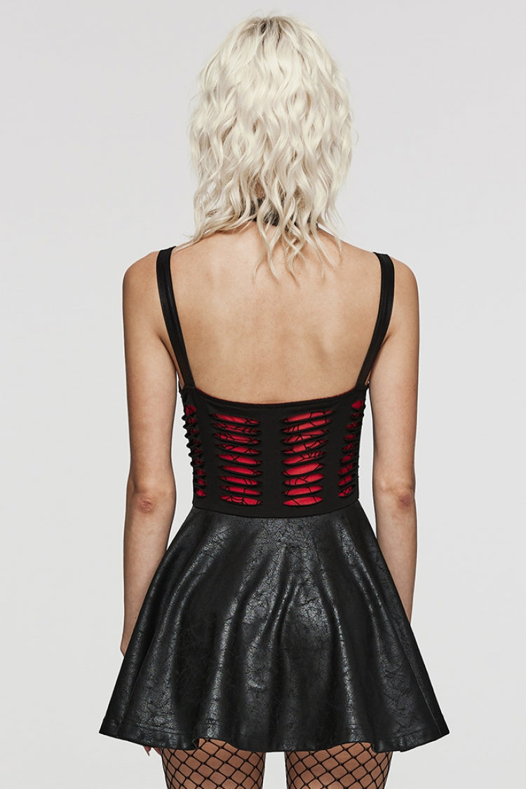 Sweet Lolita Dress - Stitching Spider Web Ripped, 3 Colors, Women's Style, Gothic Style - additional product view 19