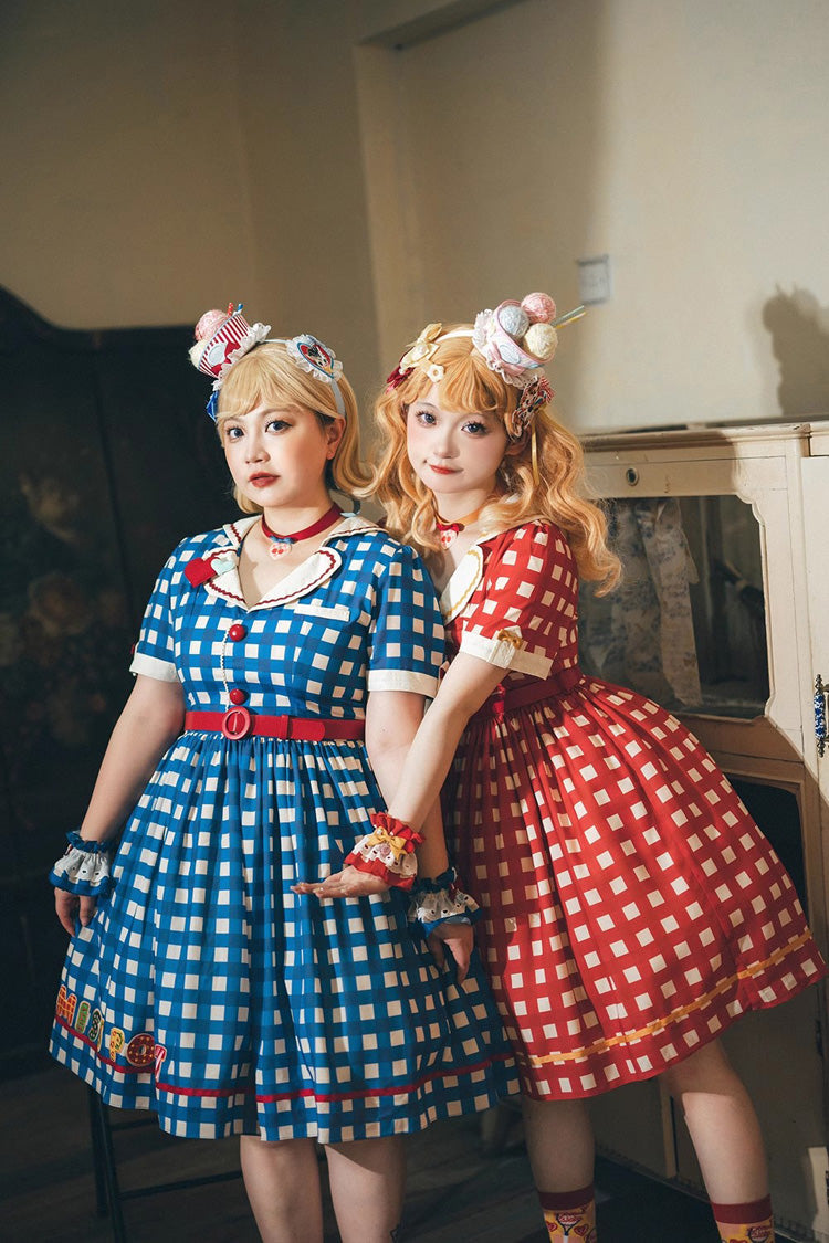 Sweet Lolita Dress - Sweetheart Cat, 3 Colors, Embroidered, Printed - additional product view 2