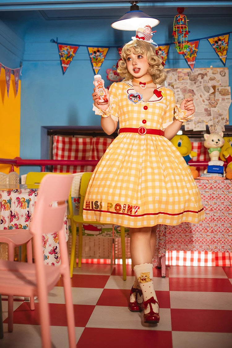 Sweet Lolita Dress - Sweetheart Cat, 3 Colors, Embroidered, Printed - additional product view 11