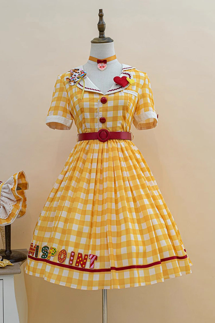 Sweet Lolita Dress - Sweetheart Cat, 3 Colors, Embroidered, Printed - additional product view 16