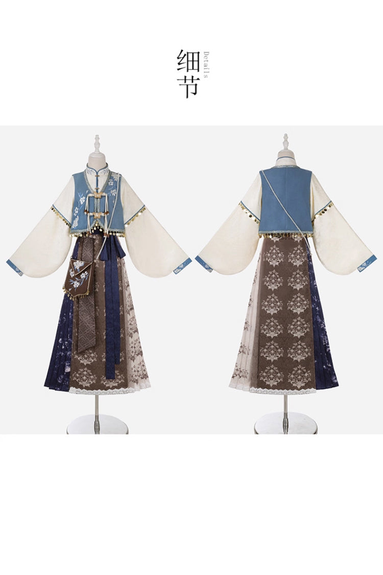 Sweet Lolita Dress - Wind Of The Snowfield, Multi-Color, Stand Collar, Women's Style - additional product view 7