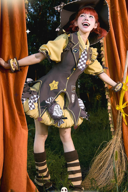 Sweet Lolita Dress - Witch And Paradise, 2 Colors, Bow Detail, Ruffled - additional product view 2