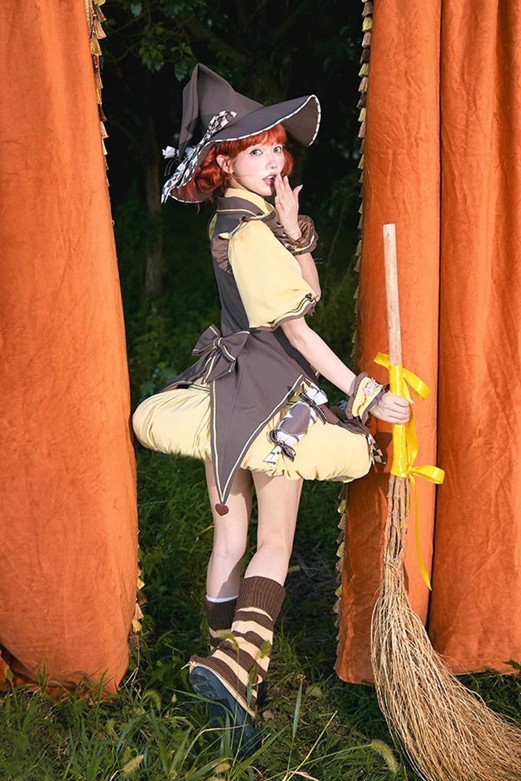 Sweet Lolita Dress - Witch And Paradise, 2 Colors, Bow Detail, Ruffled - additional product view 3