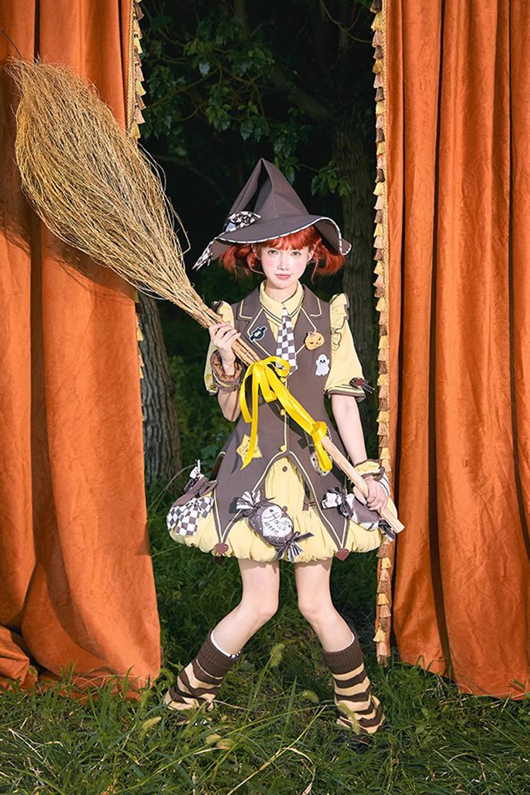 Sweet Lolita Dress - Witch And Paradise, 2 Colors, Bow Detail, Ruffled - additional product view 4