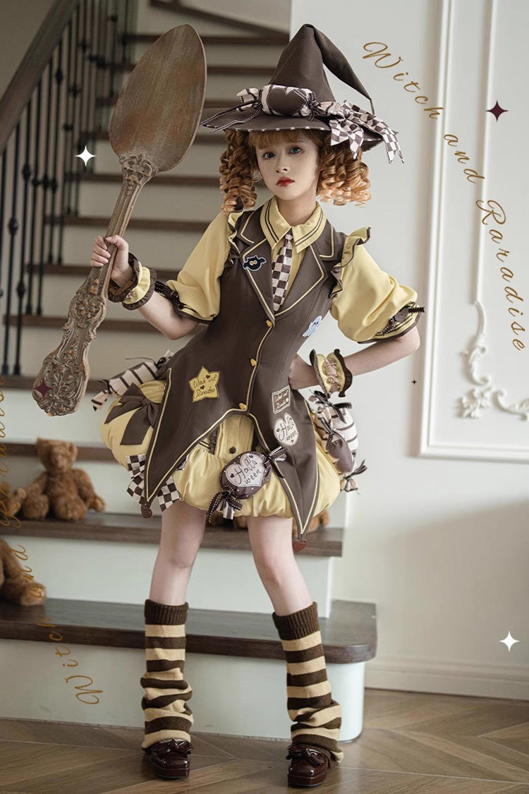 Sweet Lolita Dress - Witch And Paradise, 2 Colors, Bow Detail, Ruffled - additional product view 6