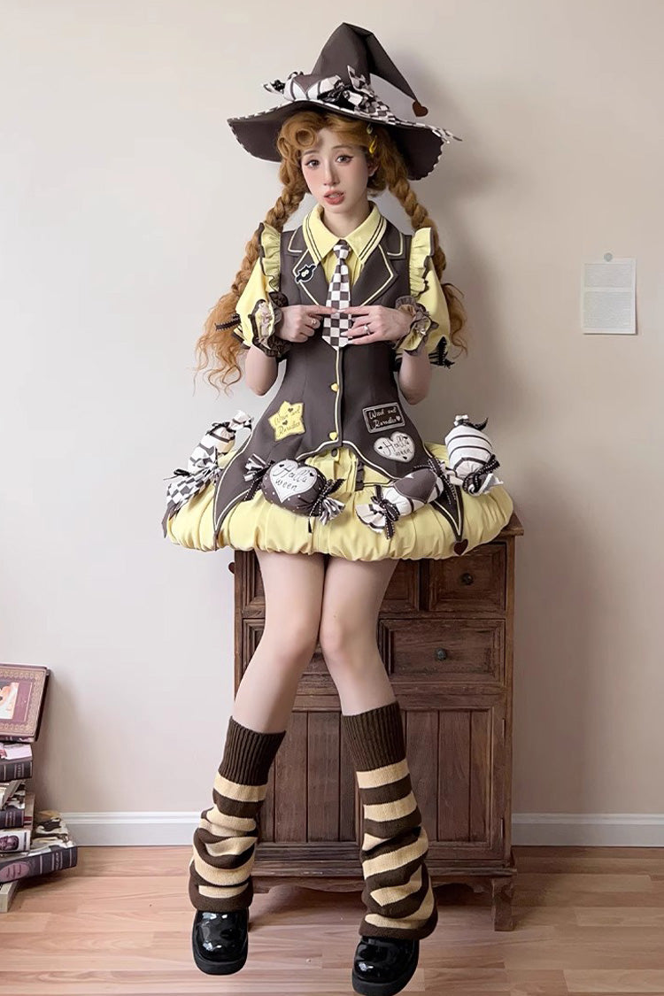 Sweet Lolita Dress - Witch And Paradise, 2 Colors, Bow Detail, Ruffled - additional product view 9