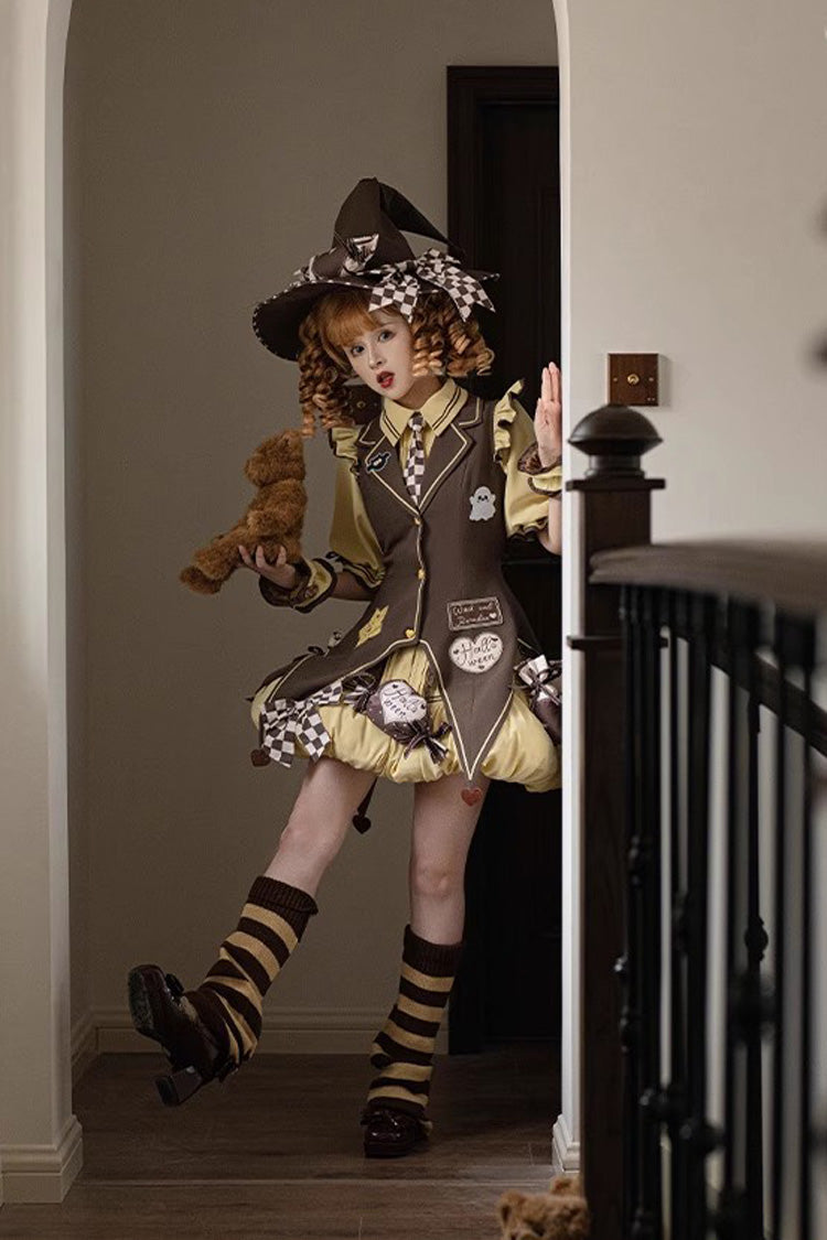 Sweet Lolita Dress - Witch And Paradise, 2 Colors, Bow Detail, Ruffled - additional product view 11