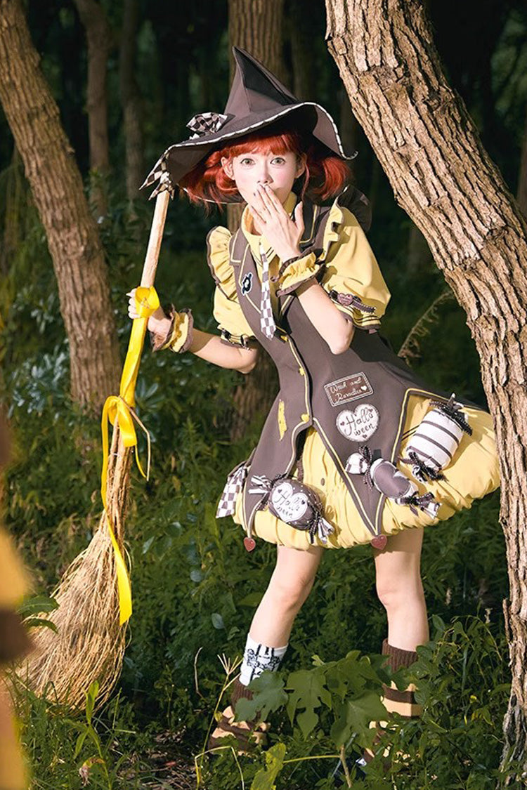 Sweet Lolita Dress - Witch And Paradise, 2 Colors, Bow Detail, Ruffled - additional product view 12