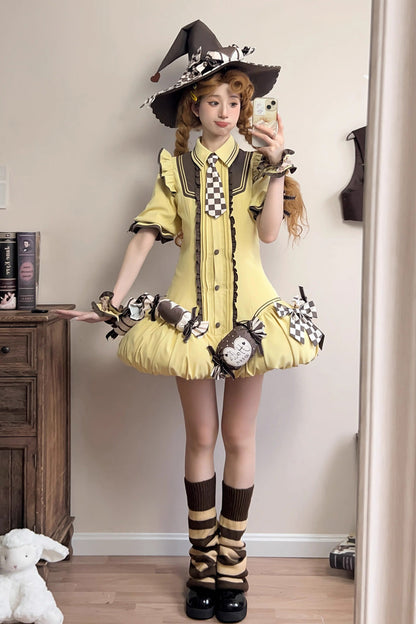 Sweet Lolita Dress - Witch And Paradise, 2 Colors, Bow Detail, Ruffled - additional product view 13