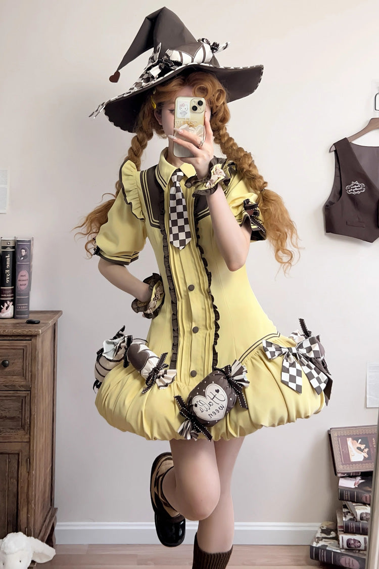 Sweet Lolita Dress - Witch And Paradise, 2 Colors, Bow Detail, Ruffled - additional product view 15