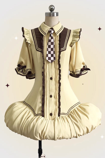 Sweet Lolita Dress - Witch And Paradise, 2 Colors, Bow Detail, Ruffled - additional product view 17