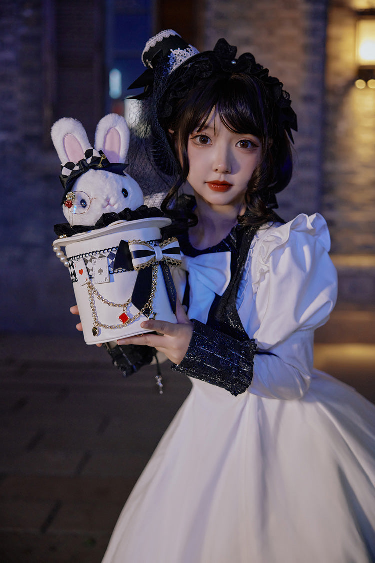 Sweet Lolita Headdress - Magic Rabbit Hat, 3 Colors, Bow Detail - additional product view 5