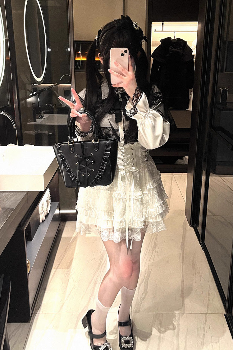 Sweet Lolita Headdress - Mist Veil, 3 Colors, Lace Trim, Long Sleeves - additional product view 8