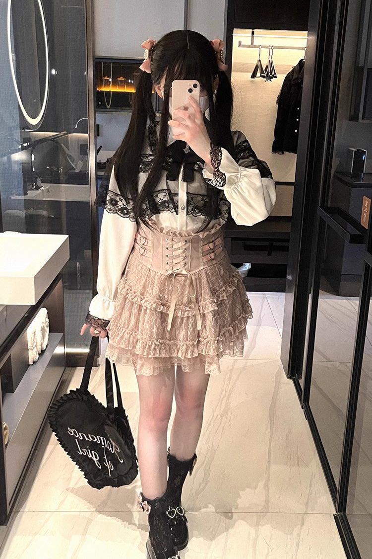Sweet Lolita Headdress - Mist Veil, 3 Colors, Lace Trim, Long Sleeves - additional product view 9