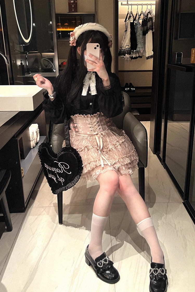 Sweet Lolita Headdress - Mist Veil, 3 Colors, Lace Trim, Long Sleeves - additional product view 12