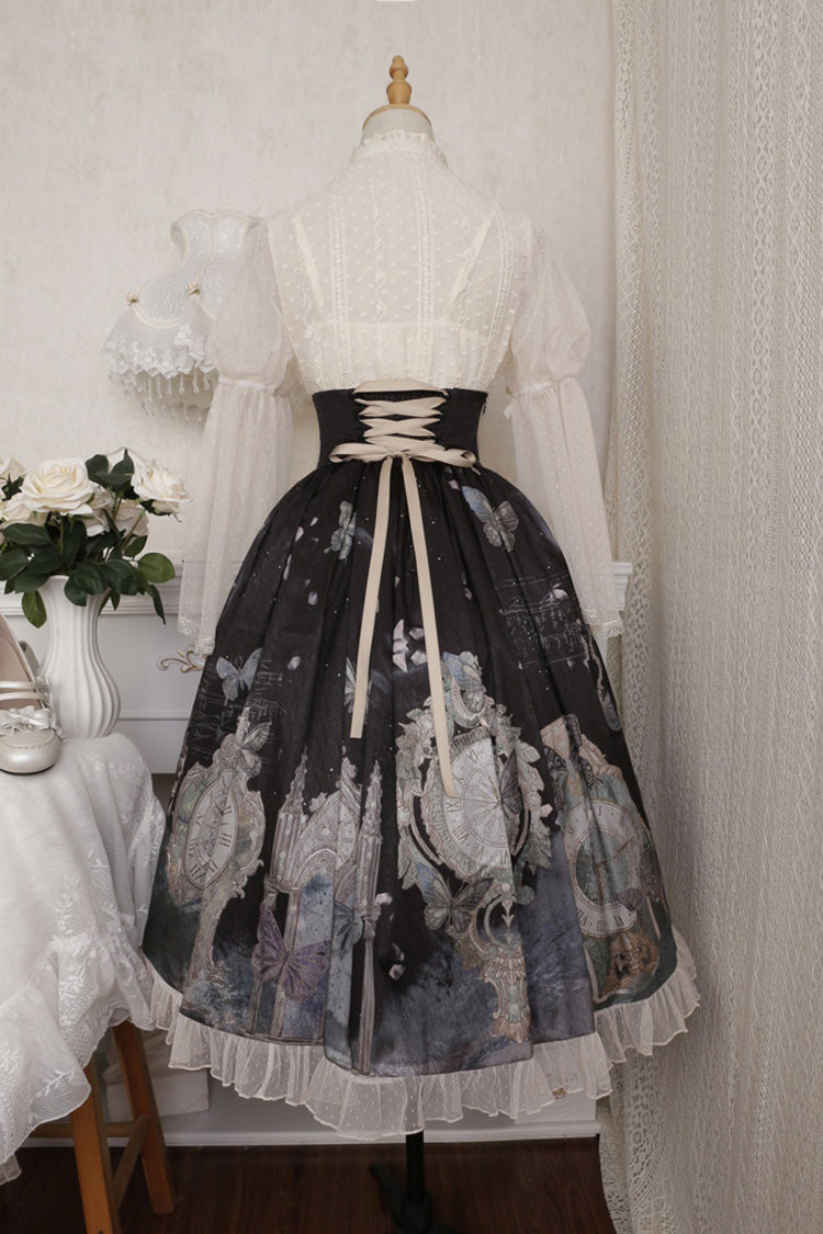 Sweet Lolita Jacket - Multi-color Cardigan, Multi-Color, Ruffled, Printed, Classic Style - additional product view 7