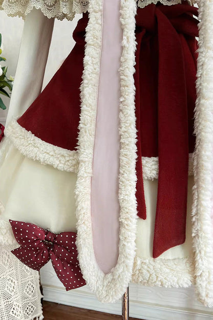 Sweet Lolita Jacket - New Year, Red, Long Sleeves, Bow Detail, Lace Trim - additional product view 10