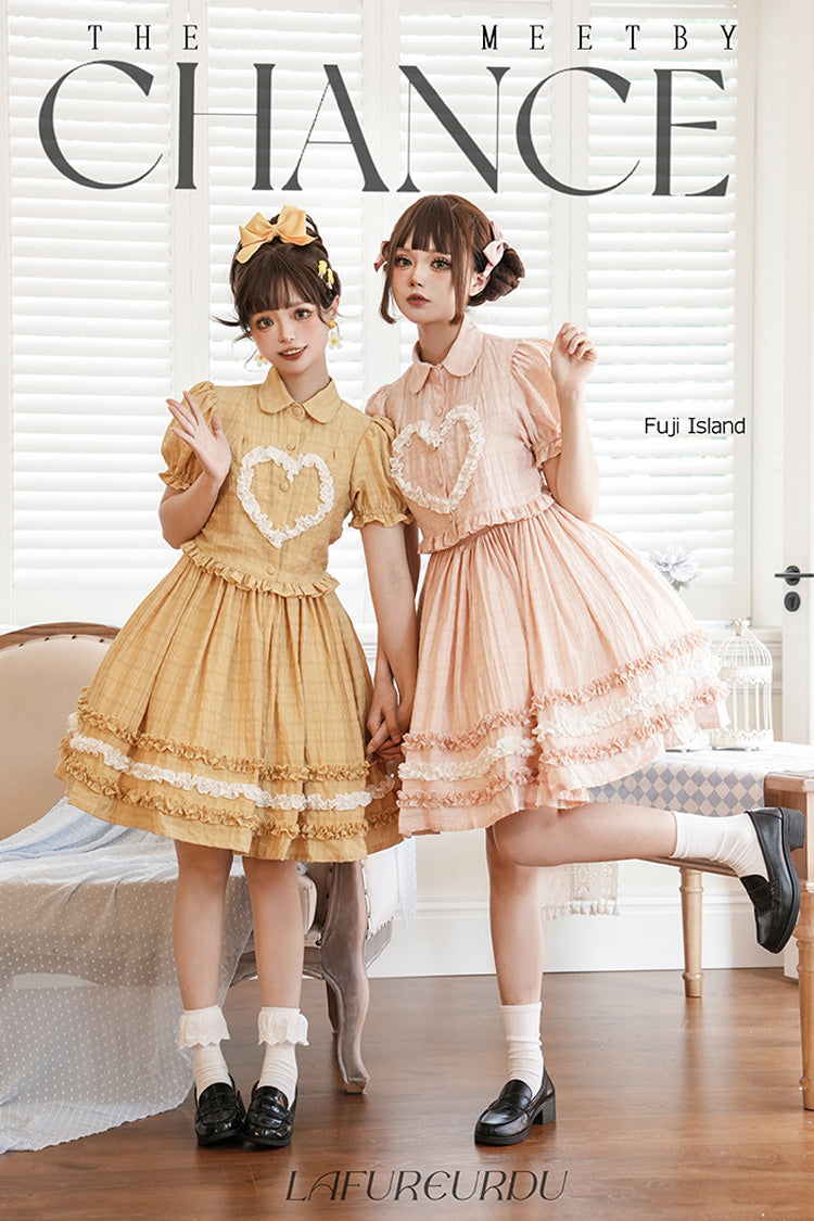 Sweet Lolita JSK - Buji Island, 4 Colors, Ruffled, Bow Detail - additional product view 2