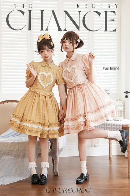 Sweet Lolita JSK - Buji Island, 4 Colors, Ruffled, Bow Detail - additional product view 2