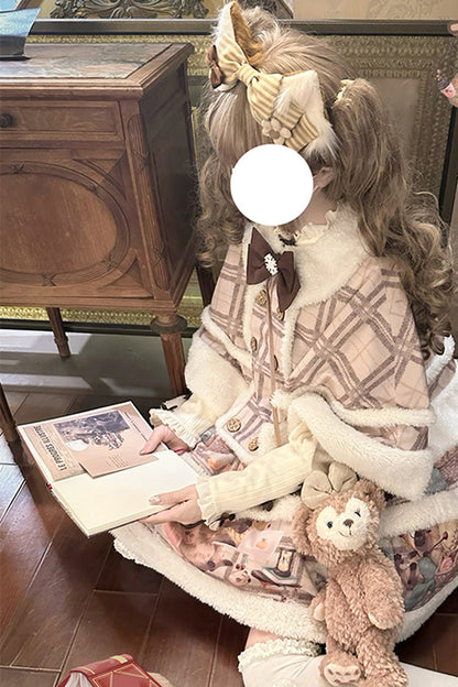 Sweet Lolita JSK - Capybara, 2 Colors, Printed, Layered - Lolita Coordinate Dress - additional product view 6