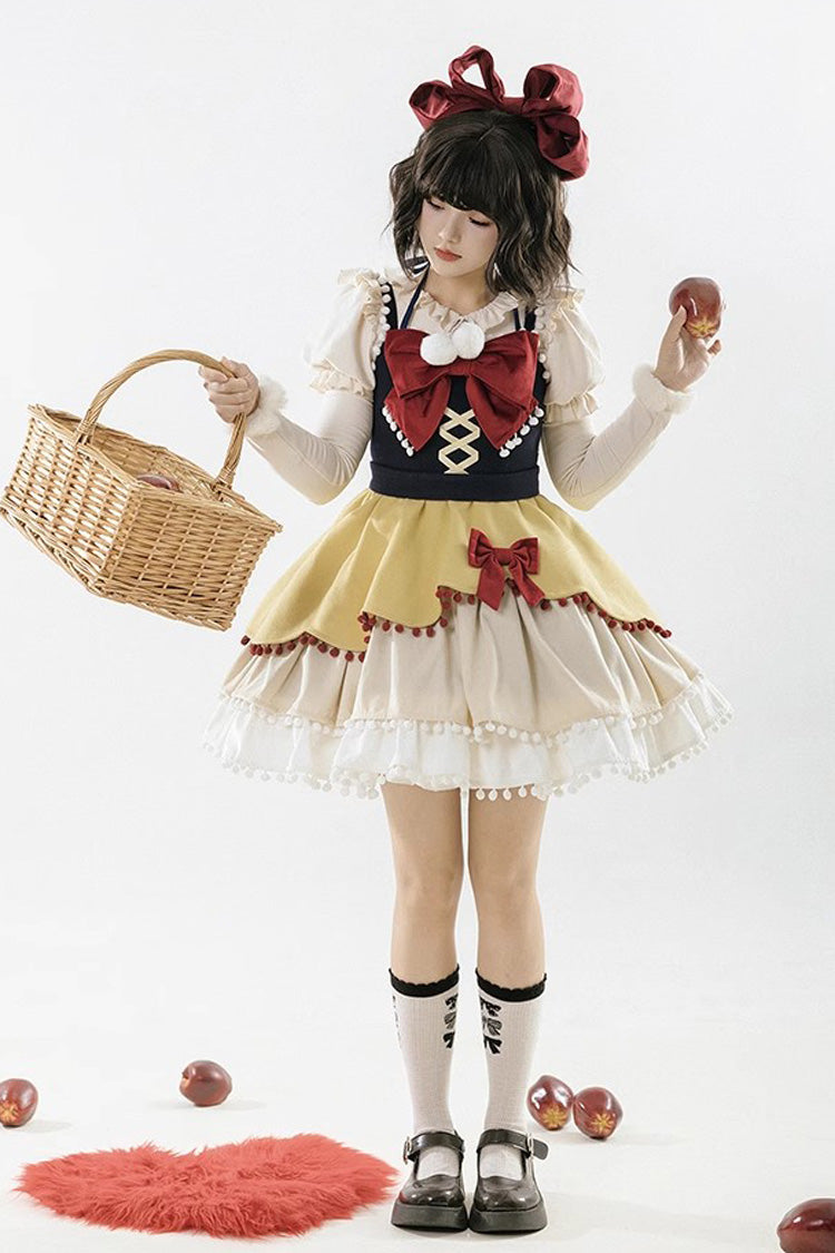 Sweet Lolita JSK - Confession Function Multi-layer, 3 Colors, Bow Detail, Ruffled - additional product view 2