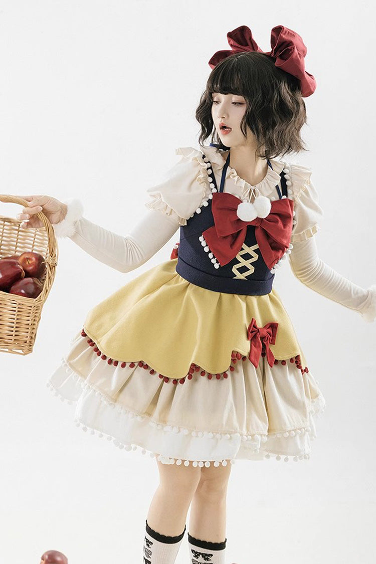 Sweet Lolita JSK - Confession Function Multi-layer, 3 Colors, Bow Detail, Ruffled - additional product view 3