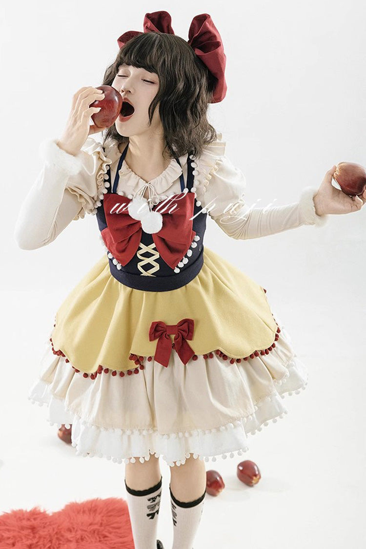 Sweet Lolita JSK - Confession Function Multi-layer, 3 Colors, Bow Detail, Ruffled - additional product view 5