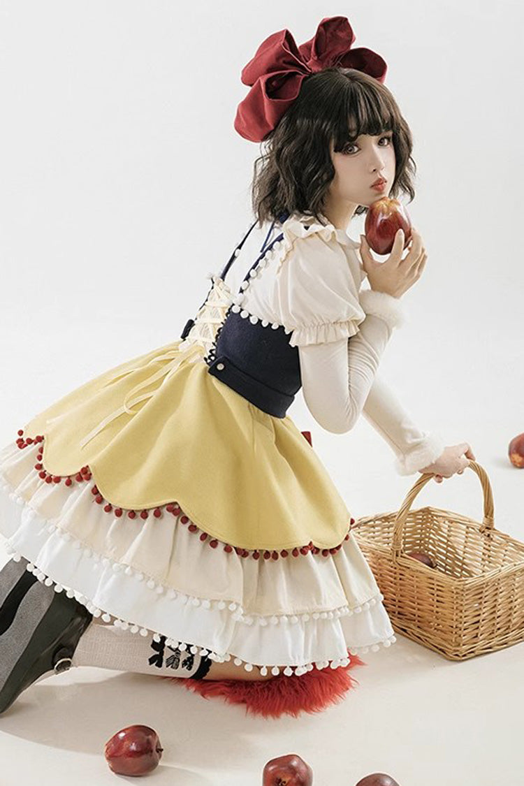 Sweet Lolita JSK - Confession Function Multi-layer, 3 Colors, Bow Detail, Ruffled - additional product view 8