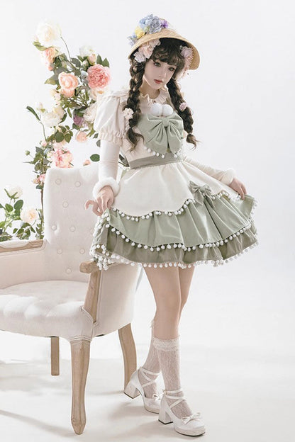 Sweet Lolita JSK - Confession Function Multi-layer, 3 Colors, Bow Detail, Ruffled - additional product view 9