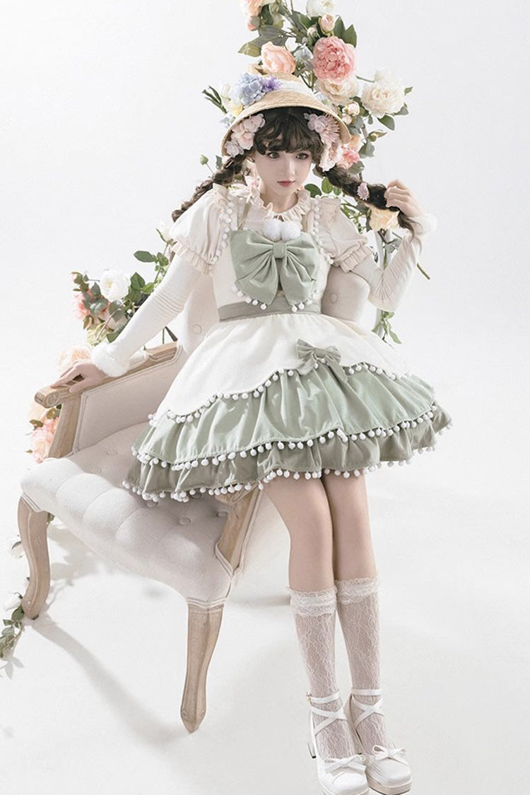 Sweet Lolita JSK - Confession Function Multi-layer, 3 Colors, Bow Detail, Ruffled - additional product view 13