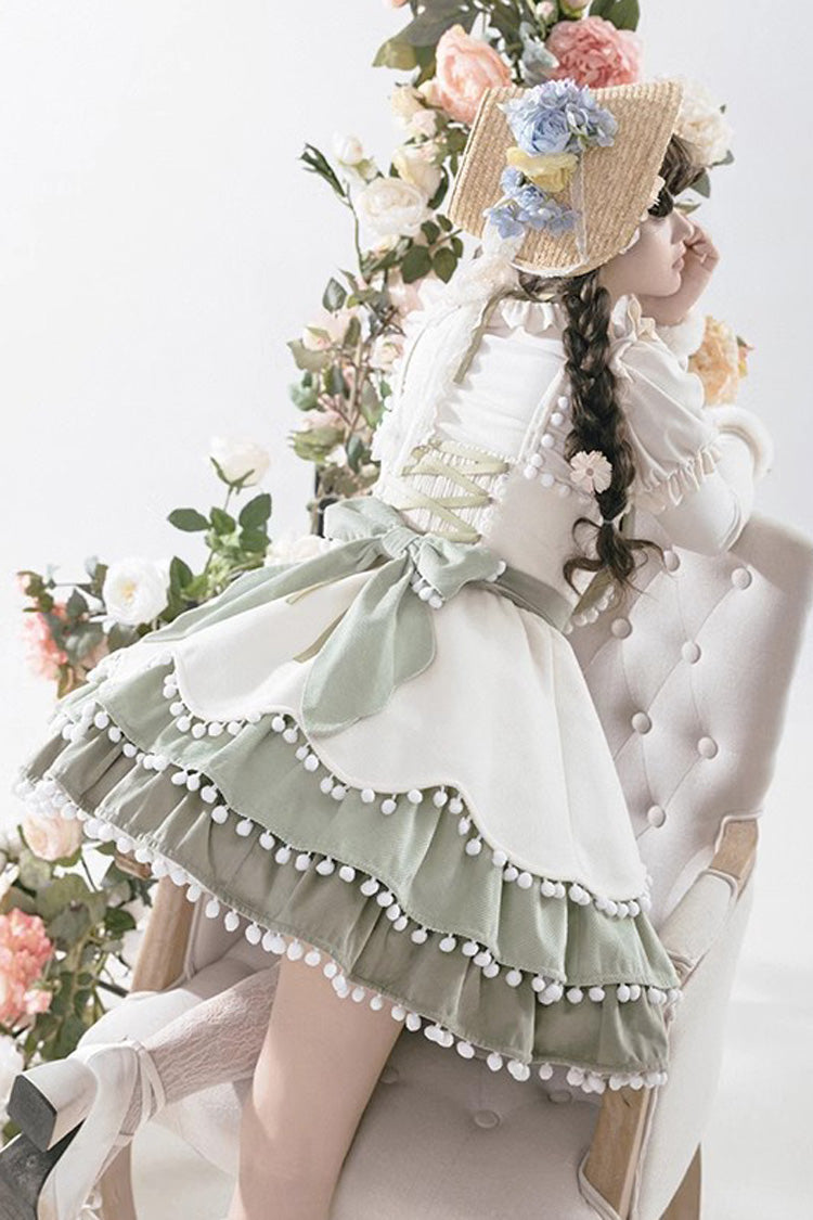 Sweet Lolita JSK - Confession Function Multi-layer, 3 Colors, Bow Detail, Ruffled - additional product view 14