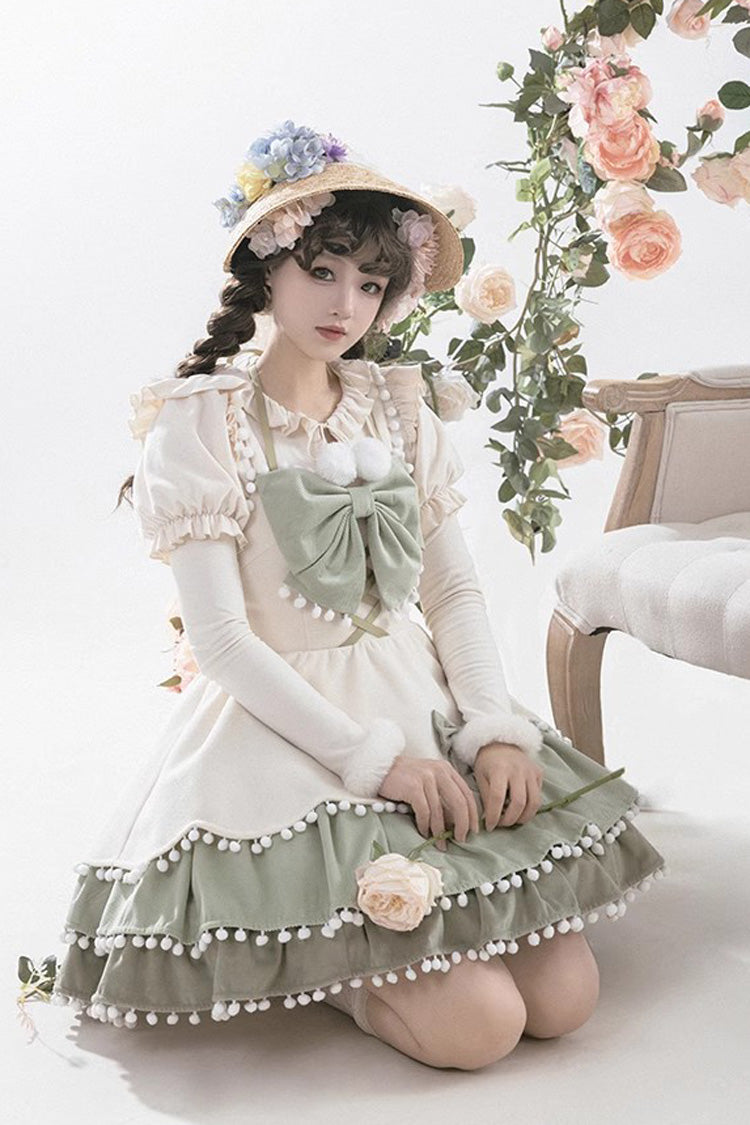 Sweet Lolita JSK - Confession Function Multi-layer, 3 Colors, Bow Detail, Ruffled - additional product view 15