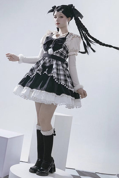 Sweet Lolita JSK - Confession Function Multi-layer, 3 Colors, Bow Detail, Ruffled - additional product view 18